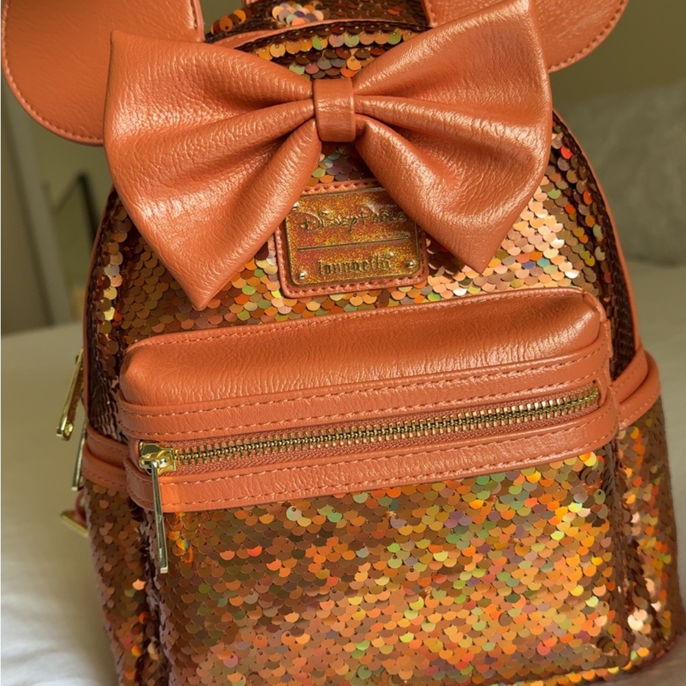 Loungefly Sequin Mini Backpack - Orange